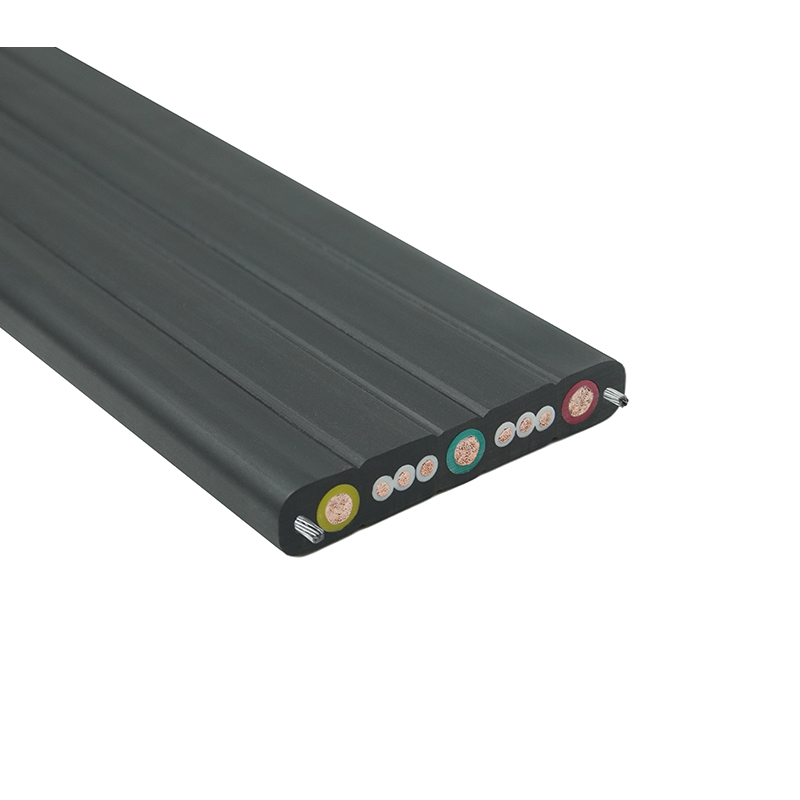 Összetett köpenyű daru utazó lapos kábel acélhuzallal