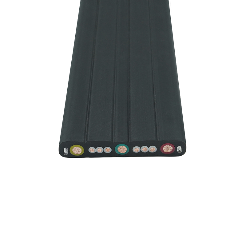 Összetett köpenyű daru utazó lapos kábel acélhuzallal