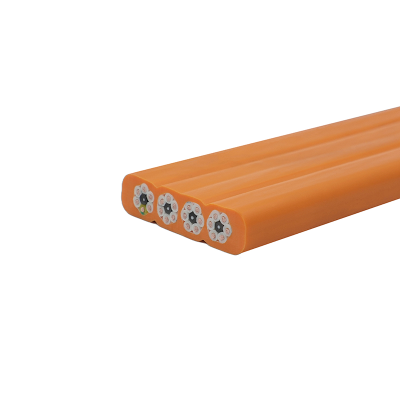 Összetett köpenyű daru utazó lapos kábel