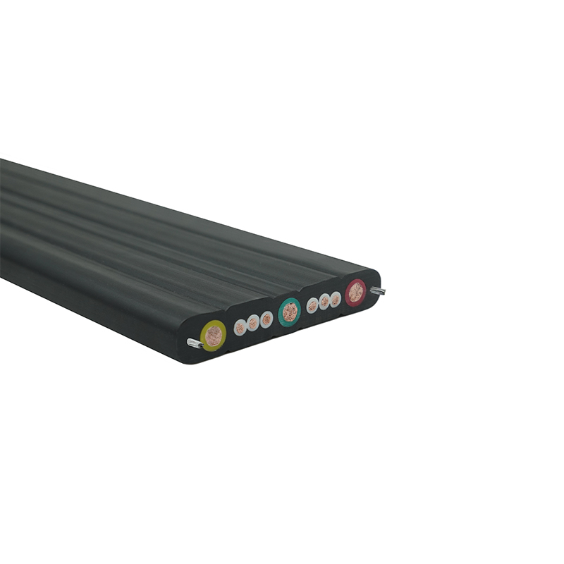 Összetett köpenyű daru utazó lapos kábel acélhuzallal