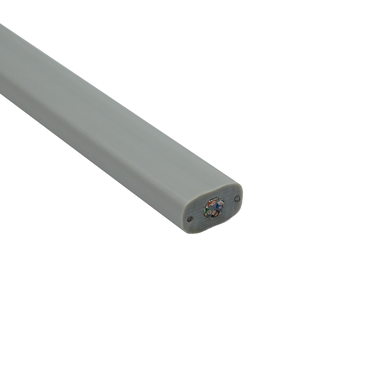 Felvonó lapos kábel acélhuzallal és 1 Cat6 patch kábellel