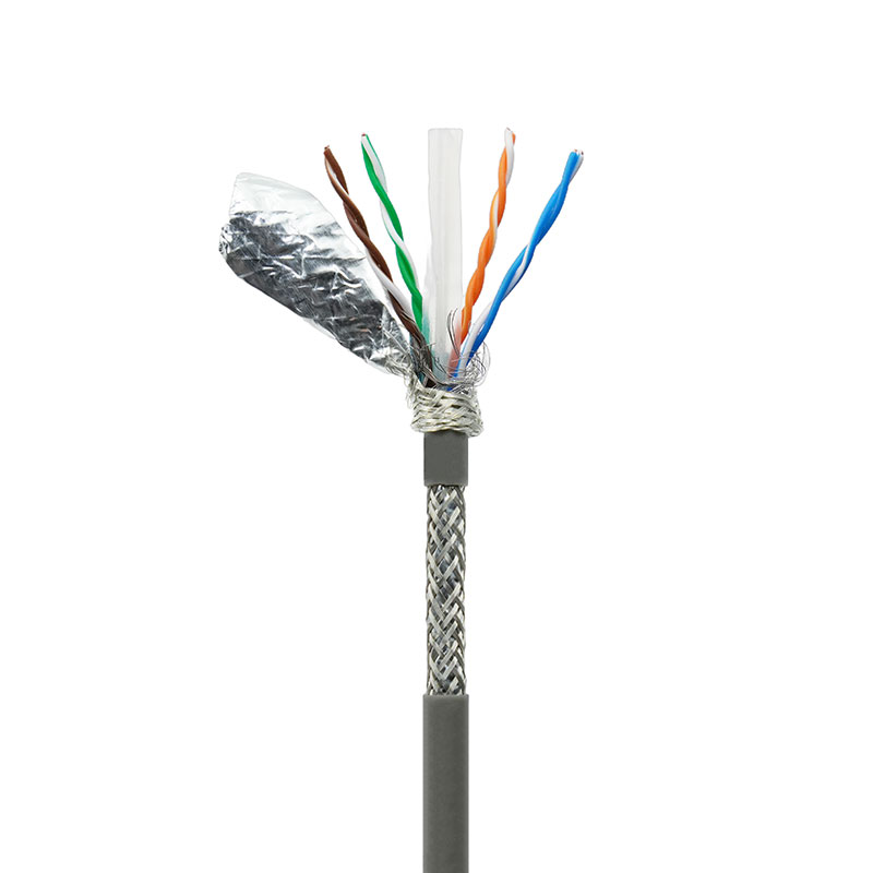 6. kategóriájú árnyékolt, csavart érpárú hálózati kábel